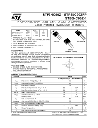 STB3NC90Z-1 Datasheet