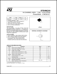 STB4NC60 Datasheet