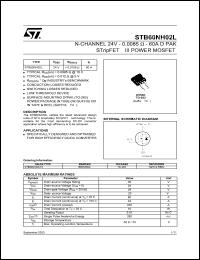 STB60NH02L Datasheet