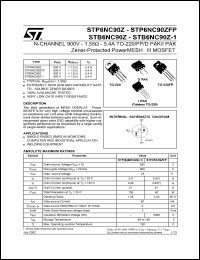 STP6NC90Z Datasheet