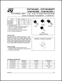 STB7NC80ZT4 Datasheet