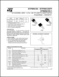 STP8NC50FP Datasheet