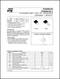 STB9NC60-1 Datasheet
