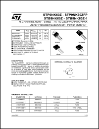 STB9NK60-1 Datasheet