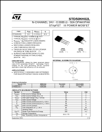 STD50NH02L Datasheet