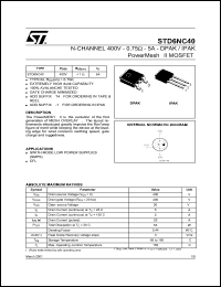STD6NC40-1 Datasheet
