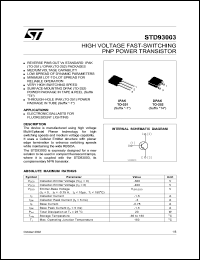 STD93003 Datasheet