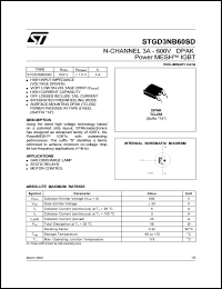 STGD3NB60SDT4 Datasheet
