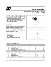 STGP7NB120SD Datasheet