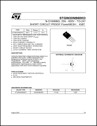 STGW20NB60KD Datasheet