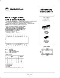 MC74ACT573DWR2 Datasheet