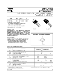 STP6LNC60 Datasheet