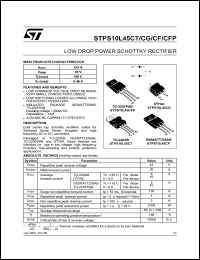 STPS10L45CF Datasheet