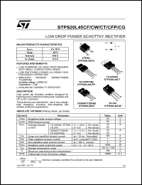 STPS20L45CG Datasheet