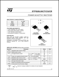 STPS20L60CG Datasheet