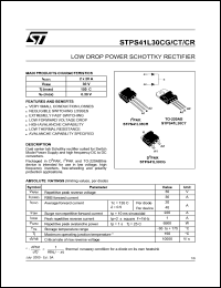 STPS41L30CR Datasheet
