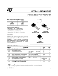 STPS41L60CG Datasheet