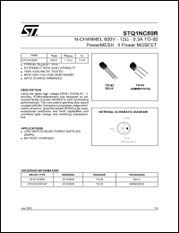 STQ1NC60R Datasheet