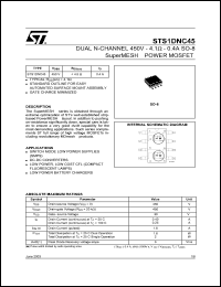 STS1DNC45 Datasheet