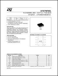 STS7NF60L Datasheet