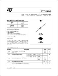 STTH108A Datasheet