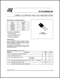 STTH30R06CW Datasheet