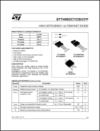 STTH802CFP Datasheet