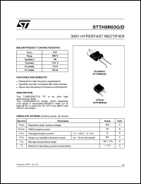 STTH8R03G Datasheet