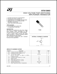 STX13003 Datasheet