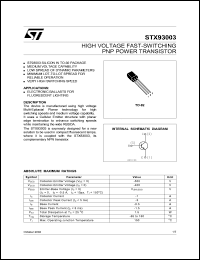 STX93003 Datasheet