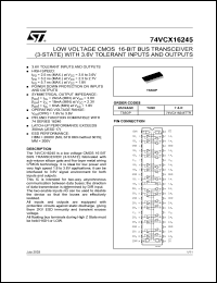 74VCX16245TTR Datasheet