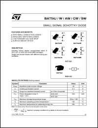 BAT54AWFILM Datasheet