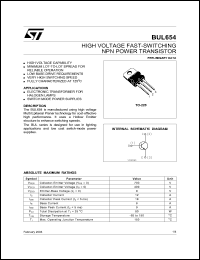 BUL654 Datasheet