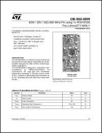 DB-960-60W Datasheet