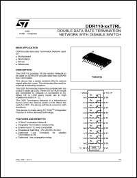 DDR110-27T7RL Datasheet