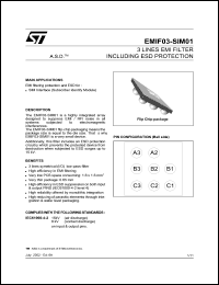 EMIF03-SIM01 Datasheet