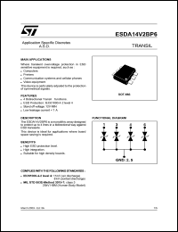 ESDA14V2BP6 Datasheet