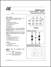 ESDA6V1-4F1 Datasheet
