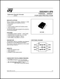 ESDA6V1-5P6 Datasheet
