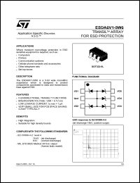 ESDA6V1-5W6 Datasheet
