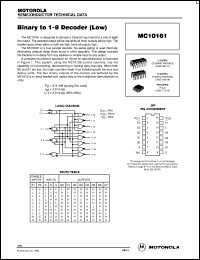 MC10161FNR2 Datasheet