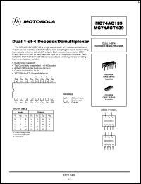 MC74ACT139D Datasheet