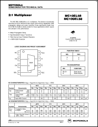 MC100EL58DR2 Datasheet