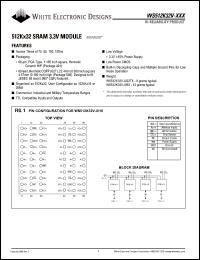 WS512K32NV-70G2TM Datasheet