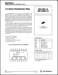 MC100EL15DR2 Datasheet