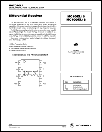 MC10EL16DR2 Datasheet
