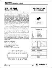 MC100EL39DW Datasheet