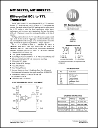 MC10ELT25DR2 Datasheet