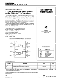 MC100ELT28DR2 Datasheet