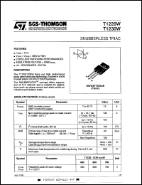 T1230-700W Datasheet